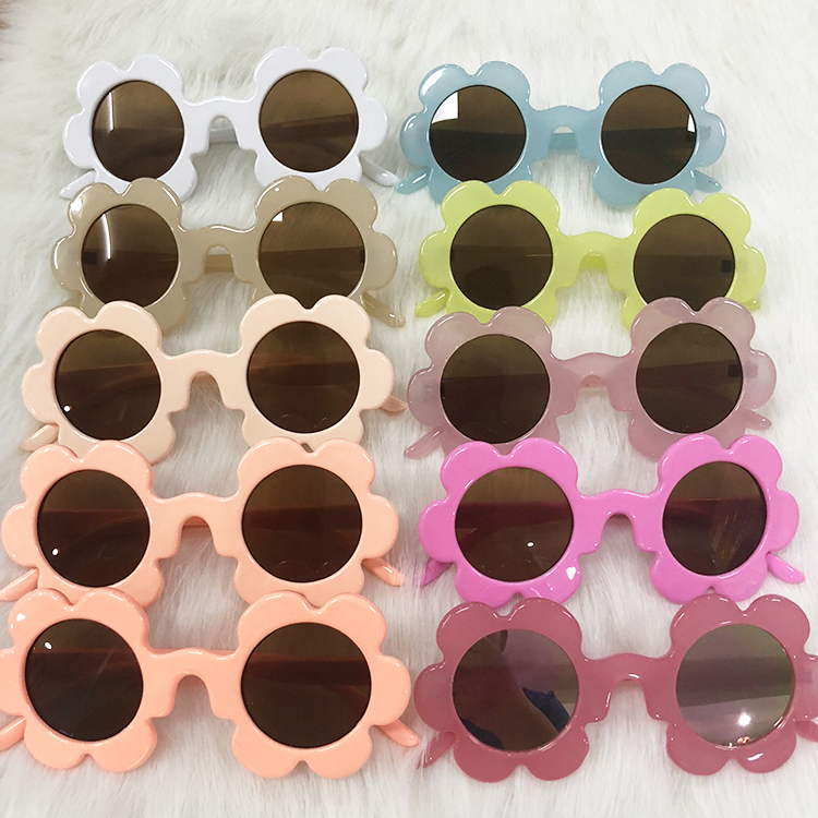 OEM&ODM Kids Sunflower Glasses Fashion Custom Baby Sunglasses