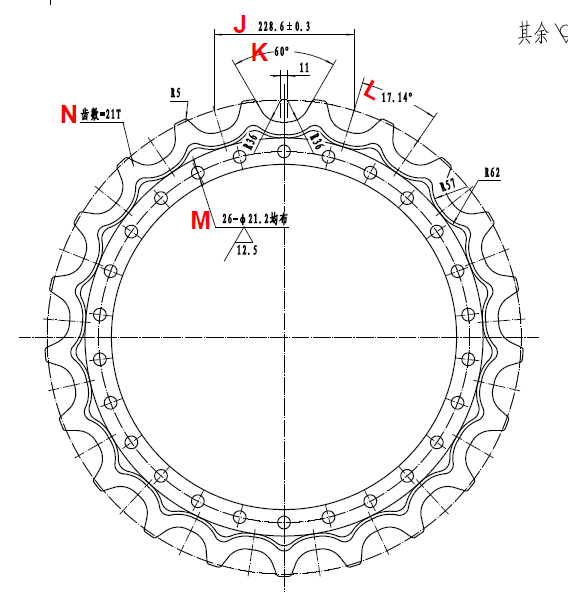  PC400 Chain Hub sprocket 208-27-61210 Exporters