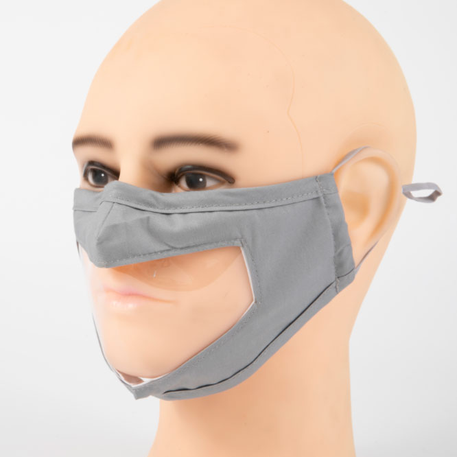 Custom Cloth Mask With Anti-Fog Clear Window