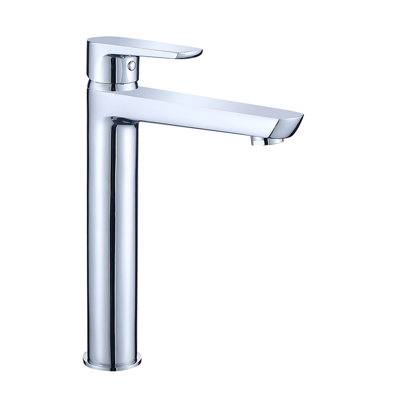  Brass Tall Basin Mixer Hot And Cold Chrome Plating Faucet