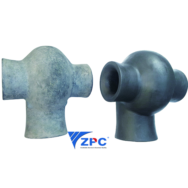 Double direction spray silicon carbide vortex nozzle for Wet Scrubbers of Acid Gas Absorption