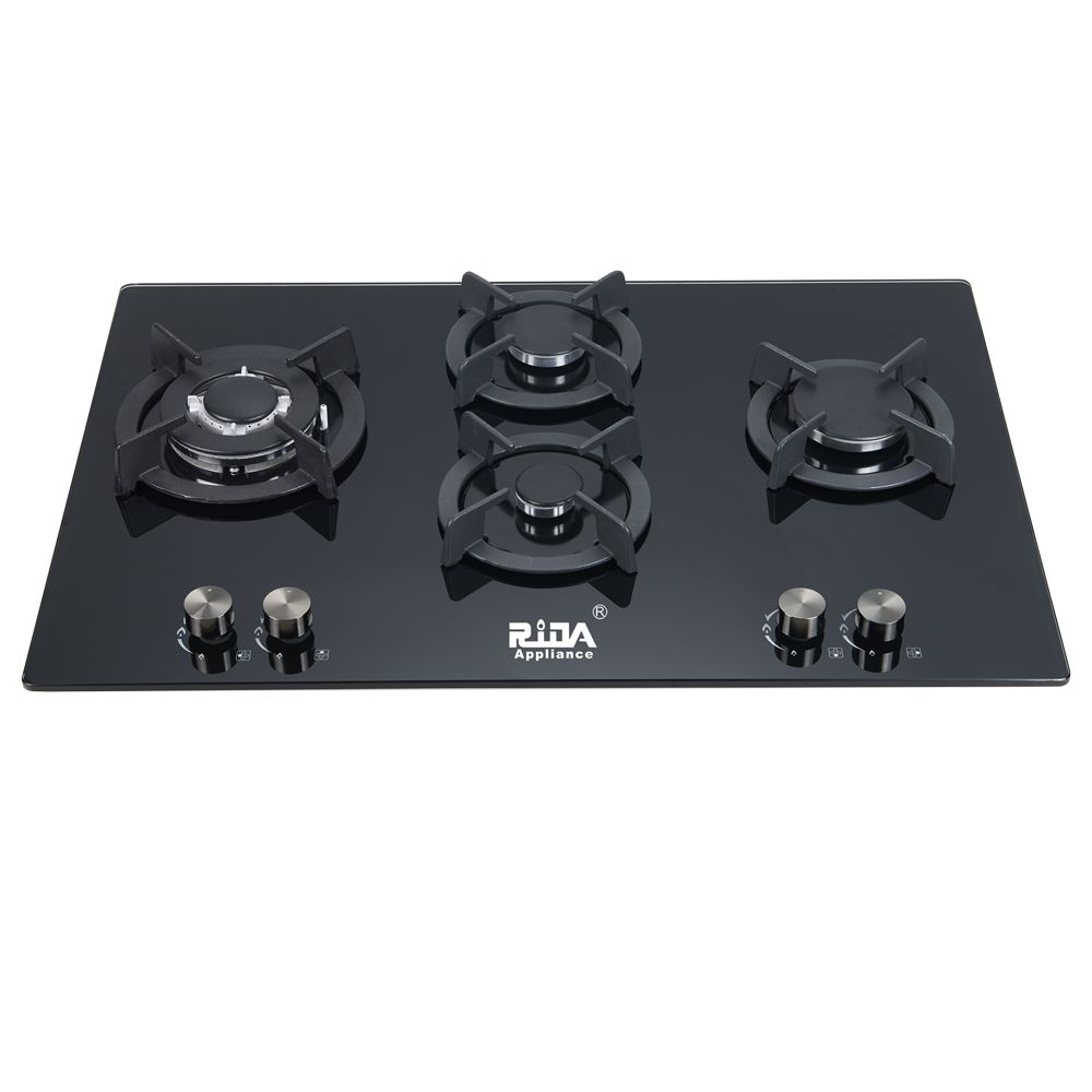 Kitchen appliance 5 Sabaf  Burner Tempered glass Stainless Steel  Water Tray built-in gas hob RDX-GHS026