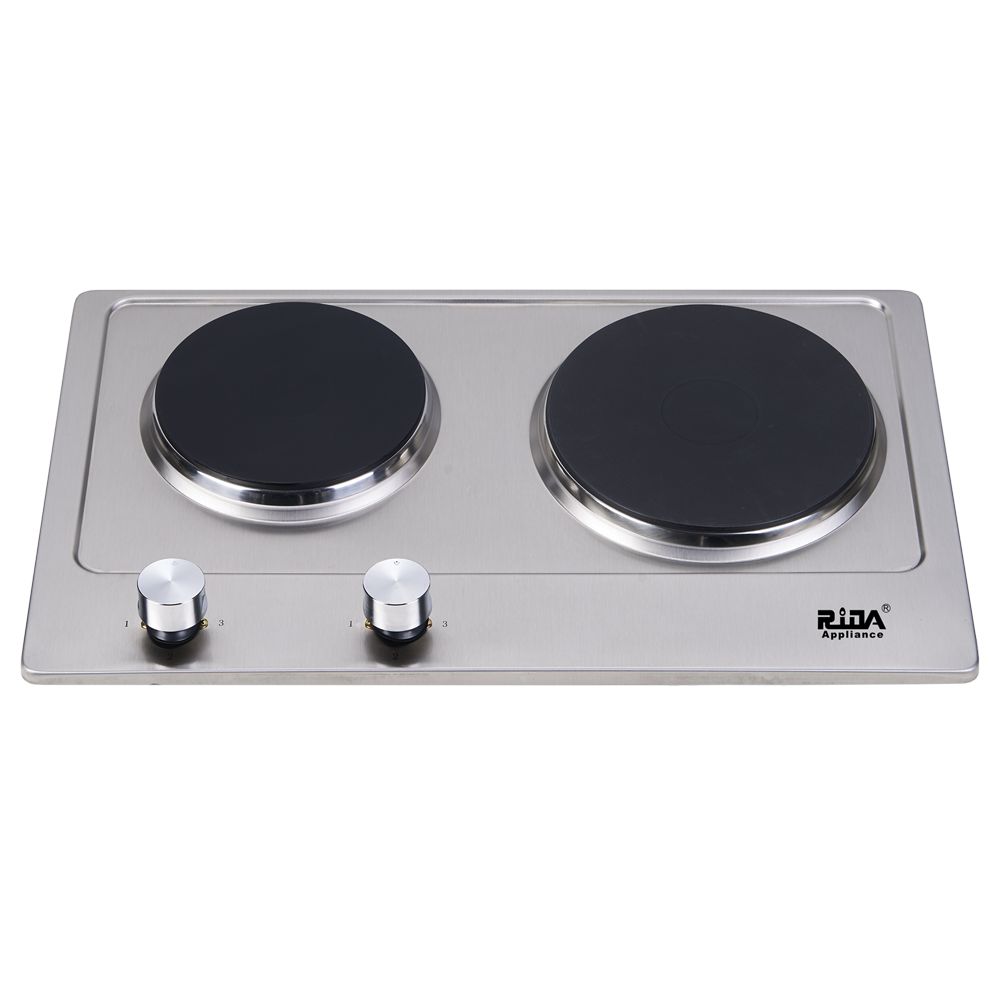 Electrical 2 burner double ceramic burner stainless steel panel built in Ceramic cooker electric gas stove  RDX-GH019electric counter top stove