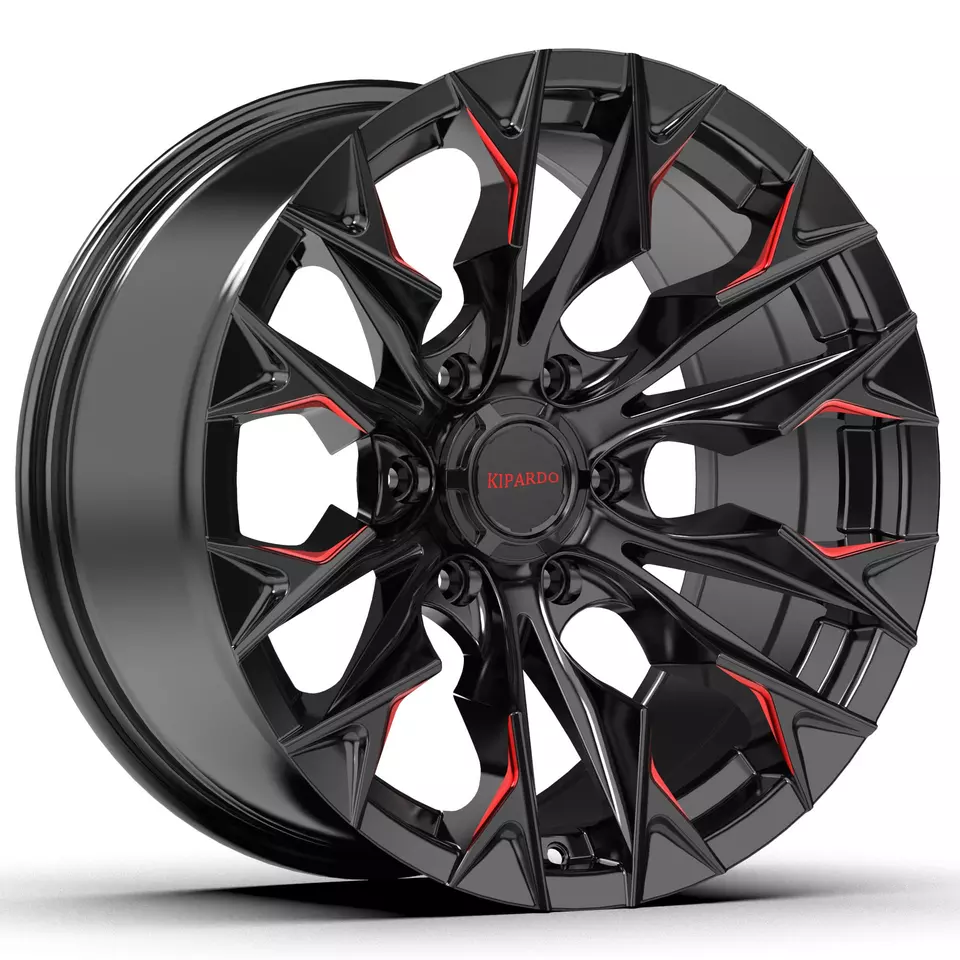 Kipardo RTS 17x9 4x4 alloy car wheels with pcd 6x139.7 6x114.3 5x150 velg offroad wheels