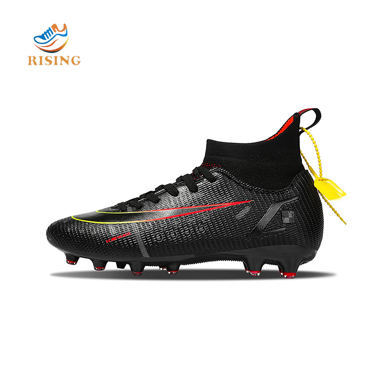 Mens Soccer Cleats Football Boots Spikes Shoes High-Top Unisex Outdoor/Indoor Training Athletic Sneaker