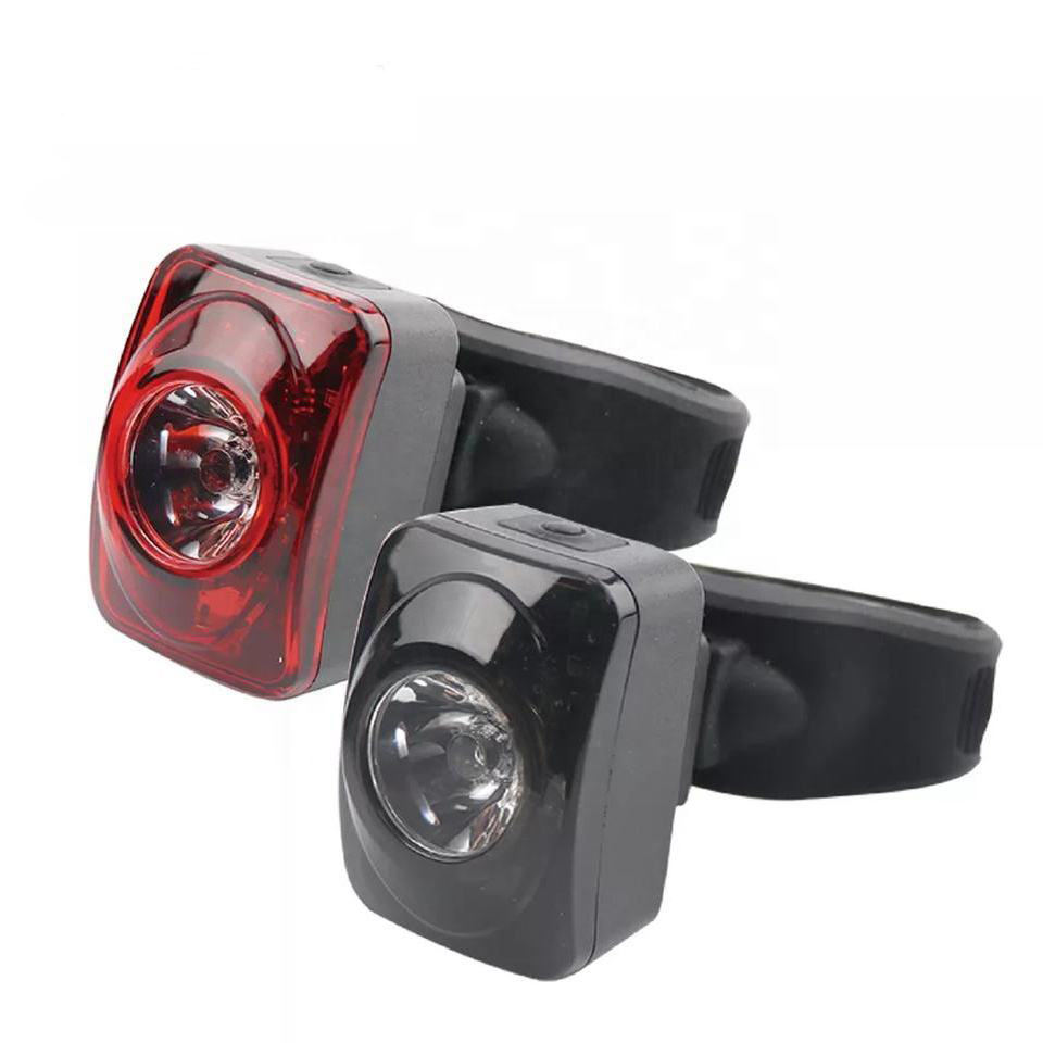  120LM+65LM Safty Front and Rear USB Rechargeable Bicycle Light With Low Baterry Indicator