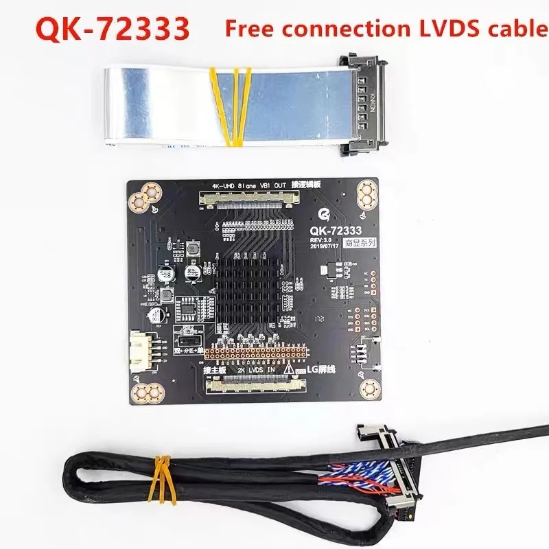 2k to 4k converter board  New QK-72333 BH-72333 lvds frequence multiplier Universal Dvb Power Converter Board