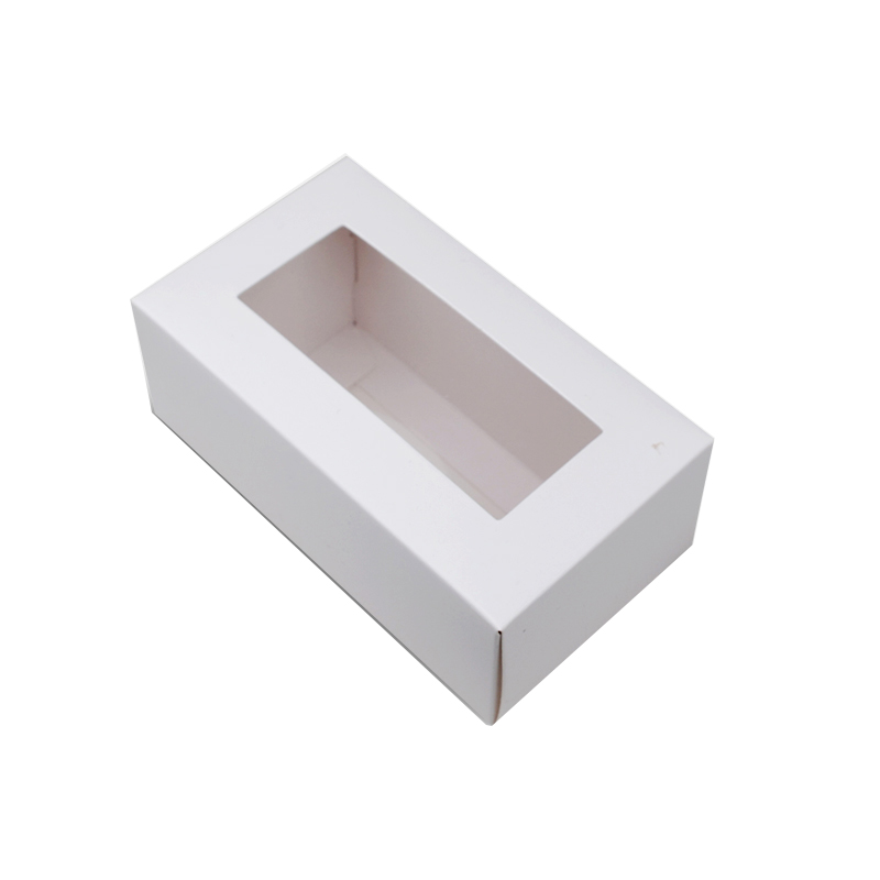 White Cardboard Paper Boxes with Clear Window Size Inch Gift Packaging Boxes for Bakery Cookies Cake Candy Wedding Party Favors