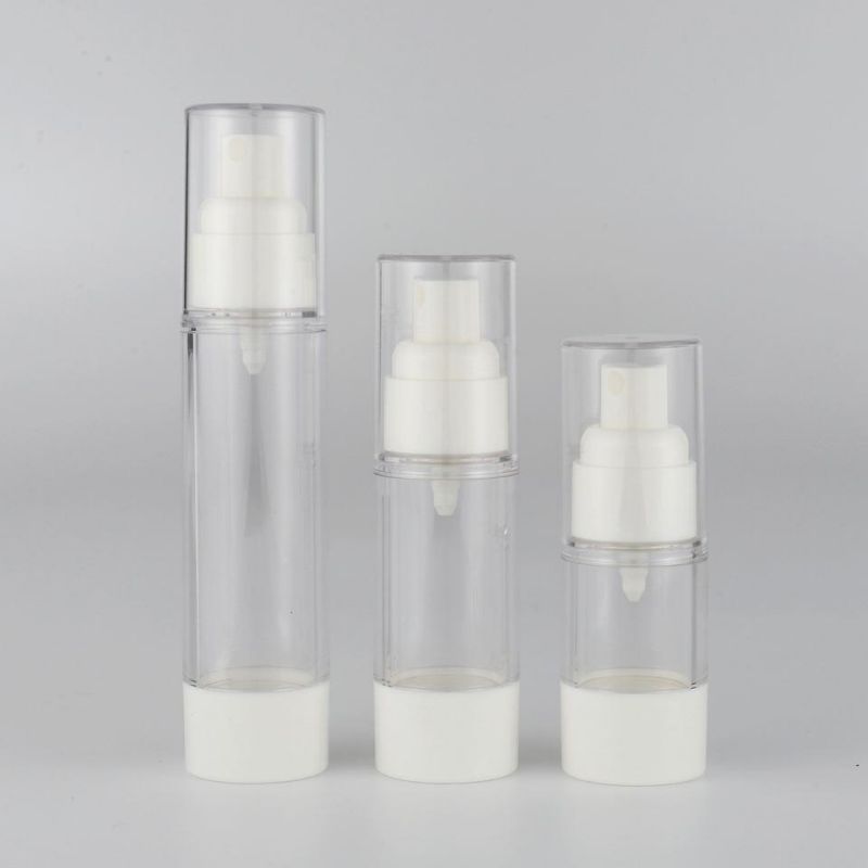Empty Transparent Airless Lotion Bottles with Pump