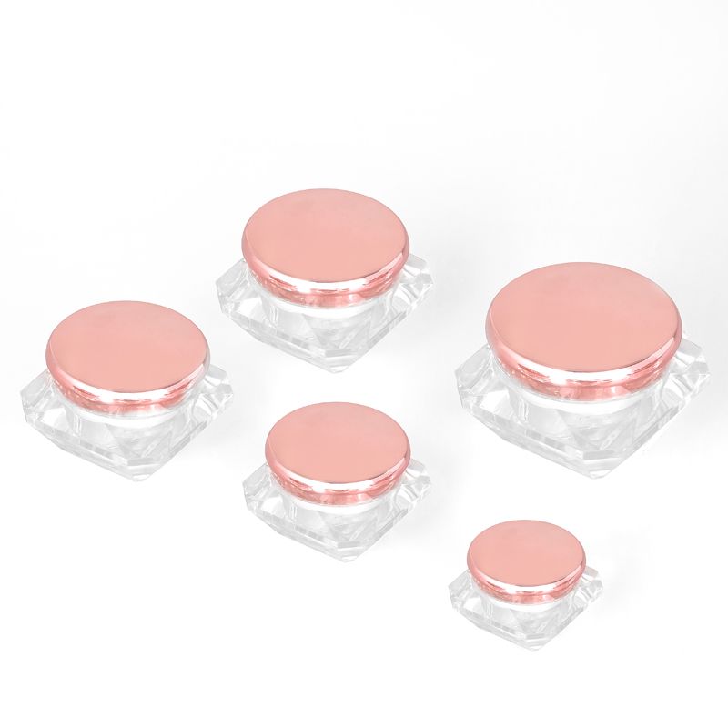 Diamond Clear Container Pot Acrylic Cosmetic Jars
