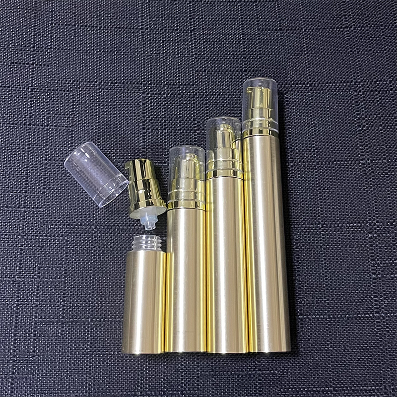 Gold 15 ml Airless Spray Pump Bottle