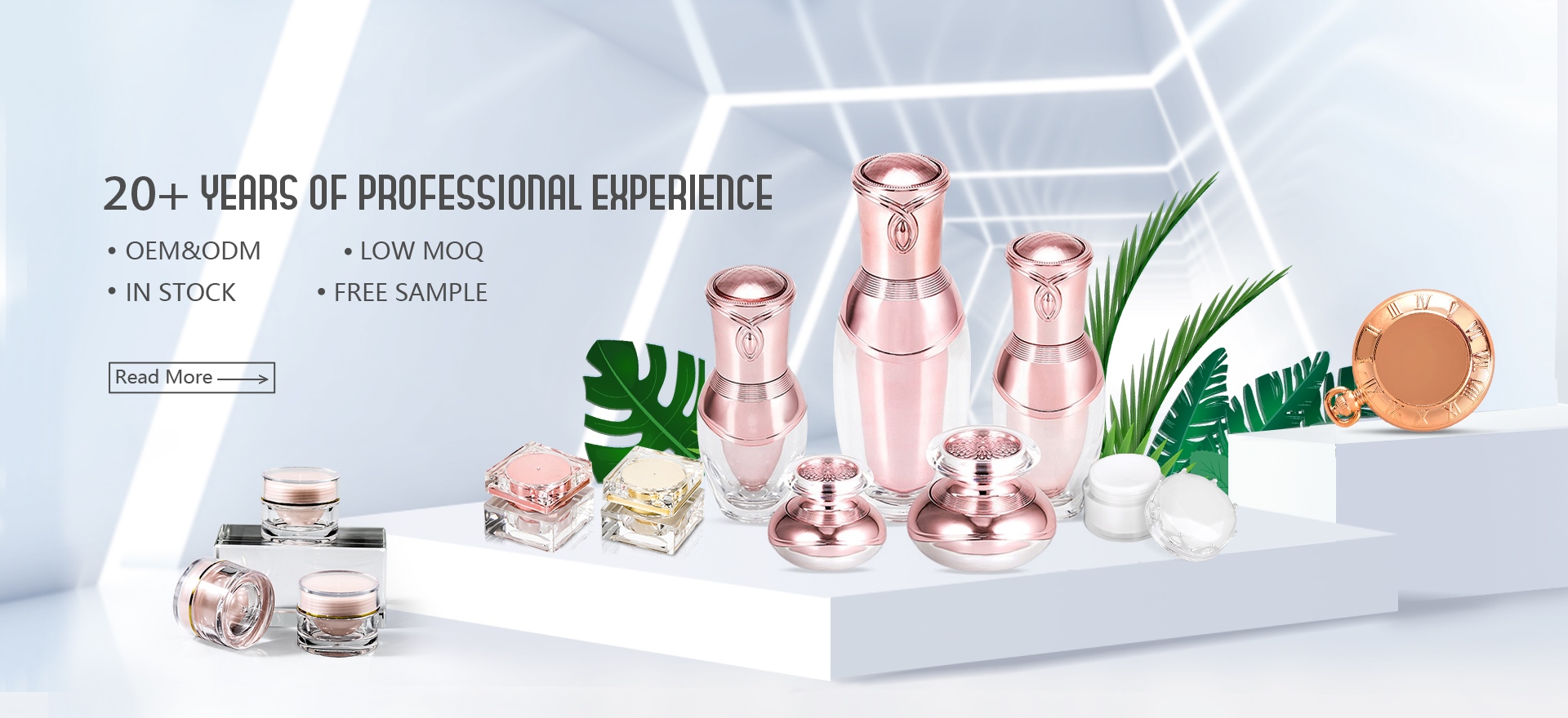 Glass Cream Jar, Bamboo Cream Jar, Plastic Cream Jar - Sengmi