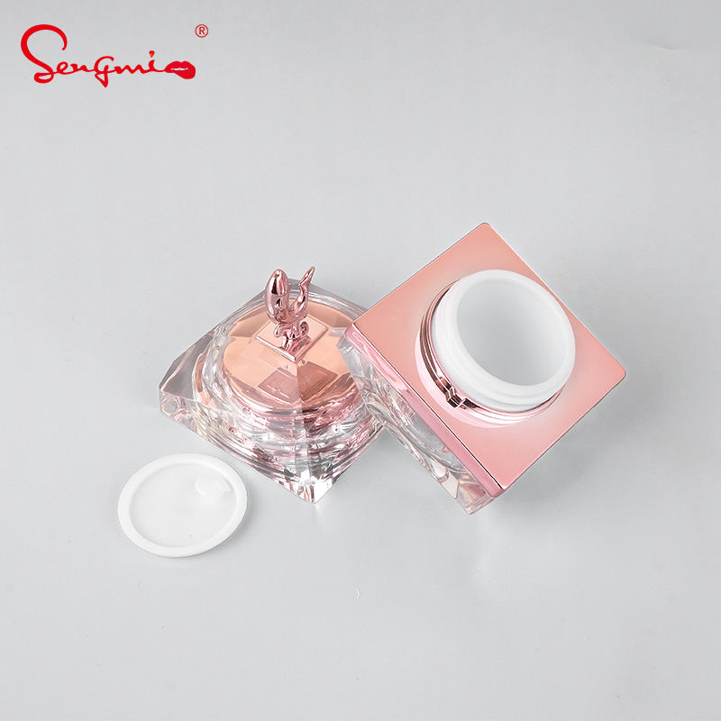5g 10g 15g 30g Custom Square Acrylic Cream Jar