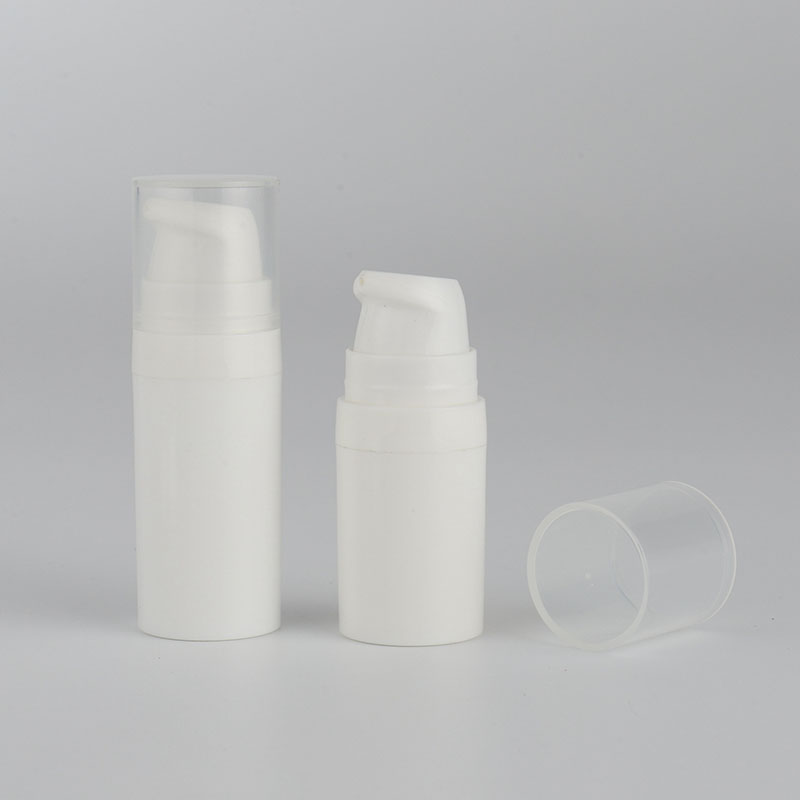 White Frost 10ml Airless Lotion Pump Bottles