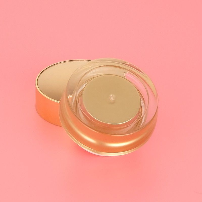 Empty Pink Round Acrylic Cream Jar