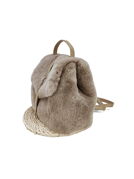 Women's Dsigner bags collction new Rex fur fashion backpack 