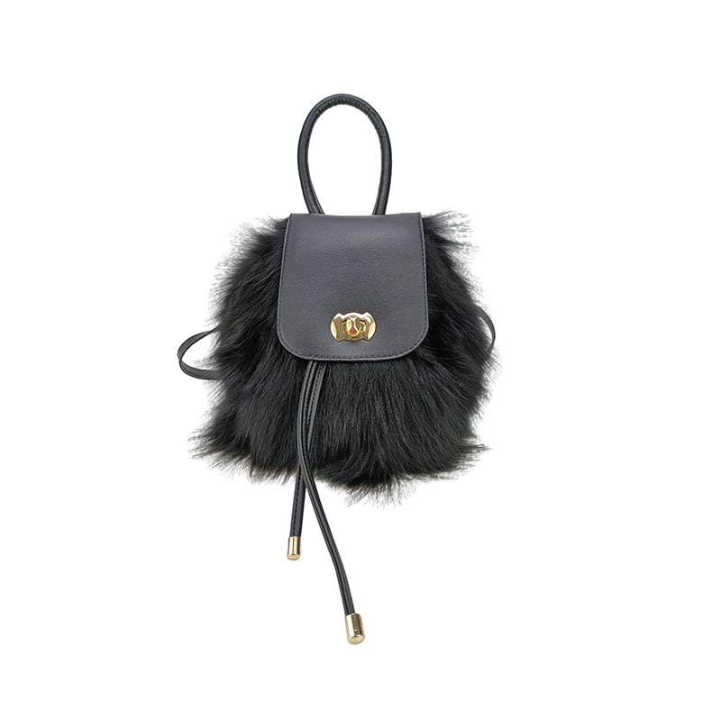  women's bags 2021 new Design real fox fur fashion bags wholesale 