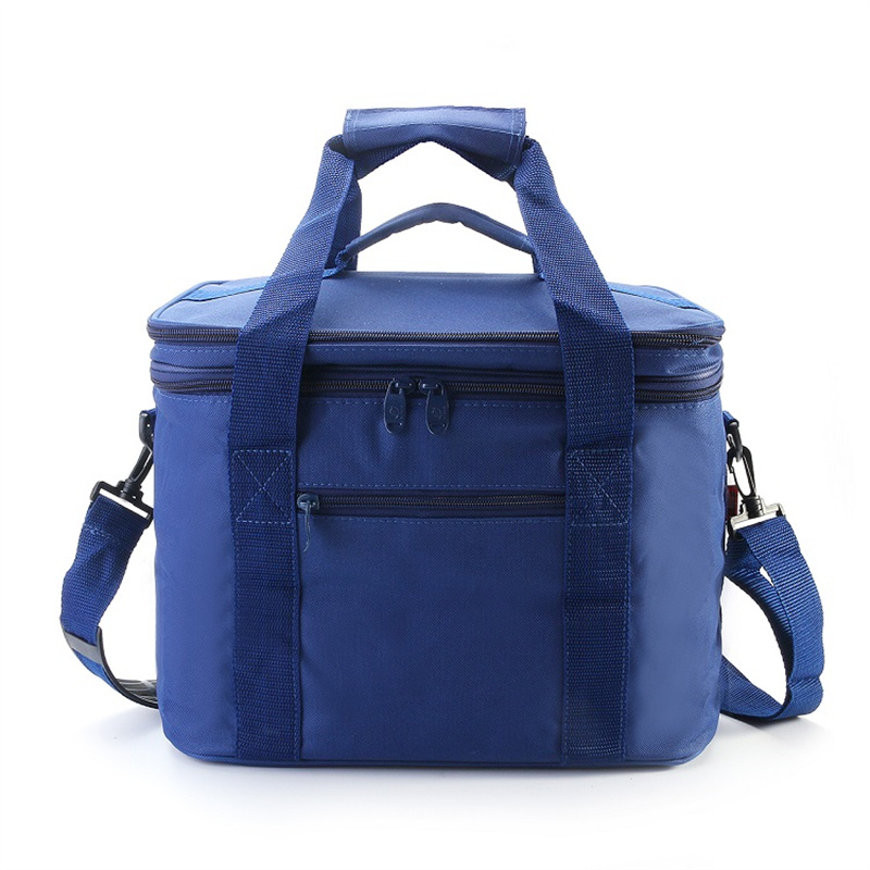 Blue Large Capacity Foldable Cooler Bag