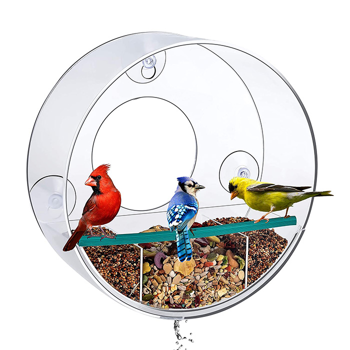 Customized Acrylic Clear Bird Feeder Bird House - China Acrylic Bird Feeder  and Bird Feeder price