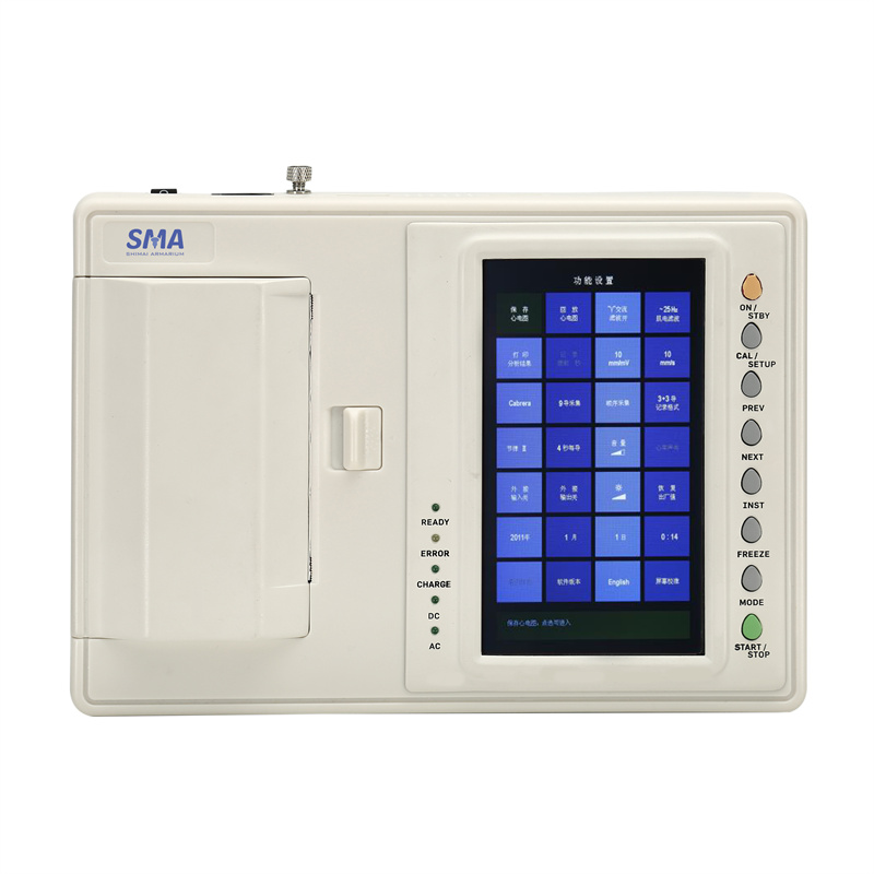   Portable ECG SM-6E 6 channel 12 leads ECG machine