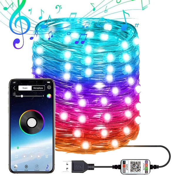 LED String Lights, by myCozyLite, Plug in String
