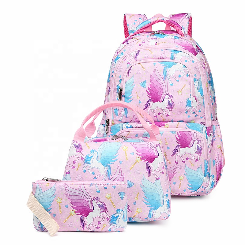 Good Price School Bags Kids Backpack Set High Quality Cute Bag For Children Girls Boys Student Of 3pcs