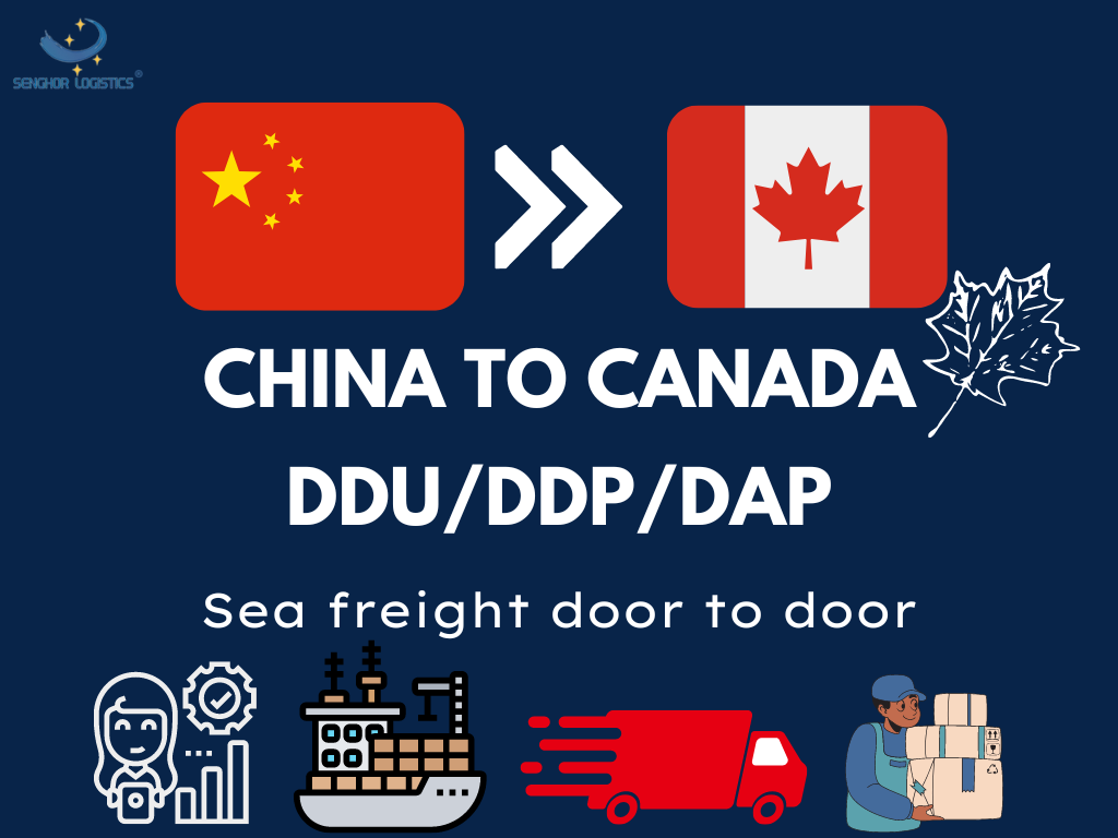 Door to door (DDU/DDP/DAP) sea freight service from China to Canada by Senghor Logistics