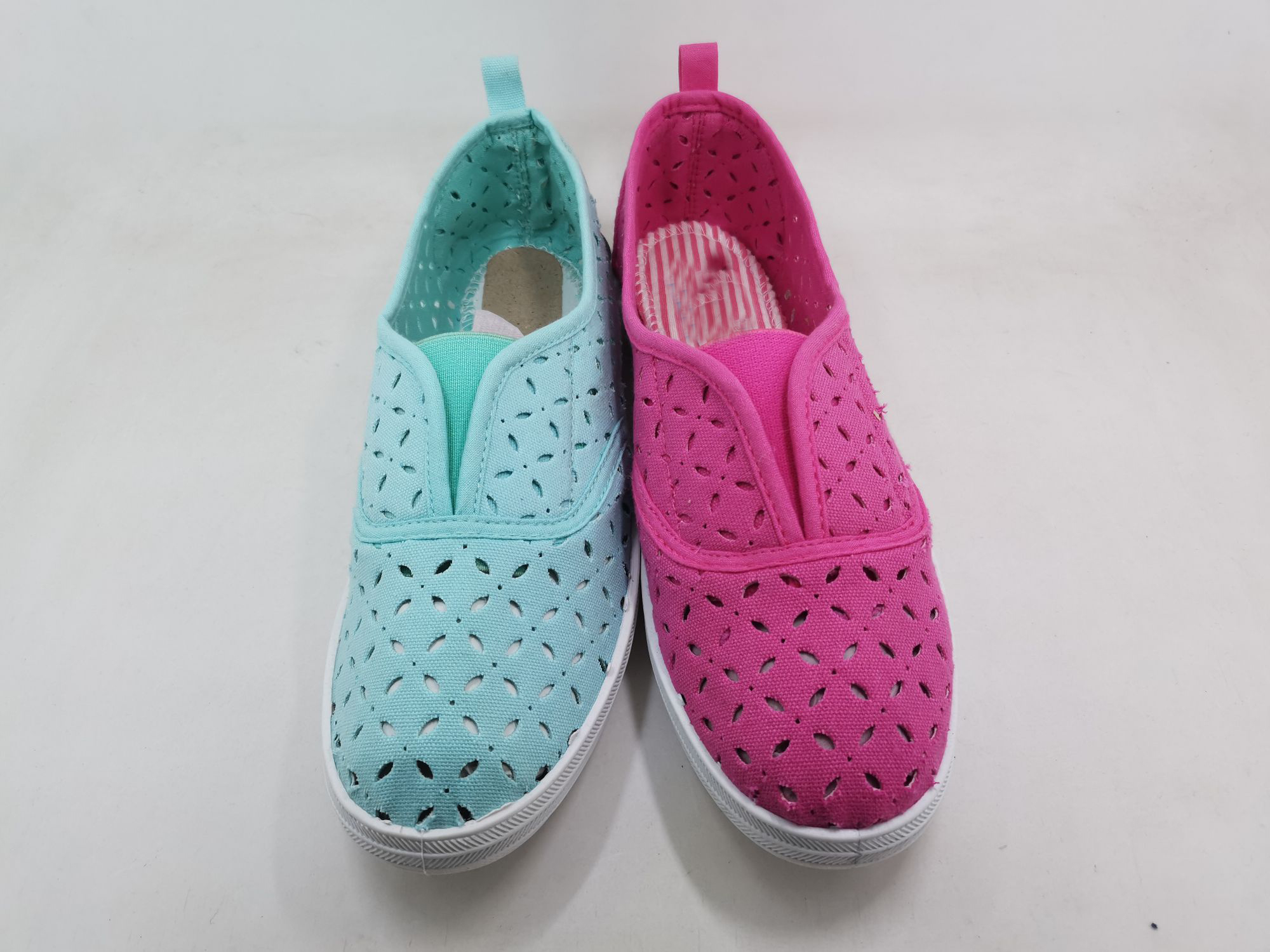 Women's Breathable Canvas Casual Shoes Slip On Loafers 