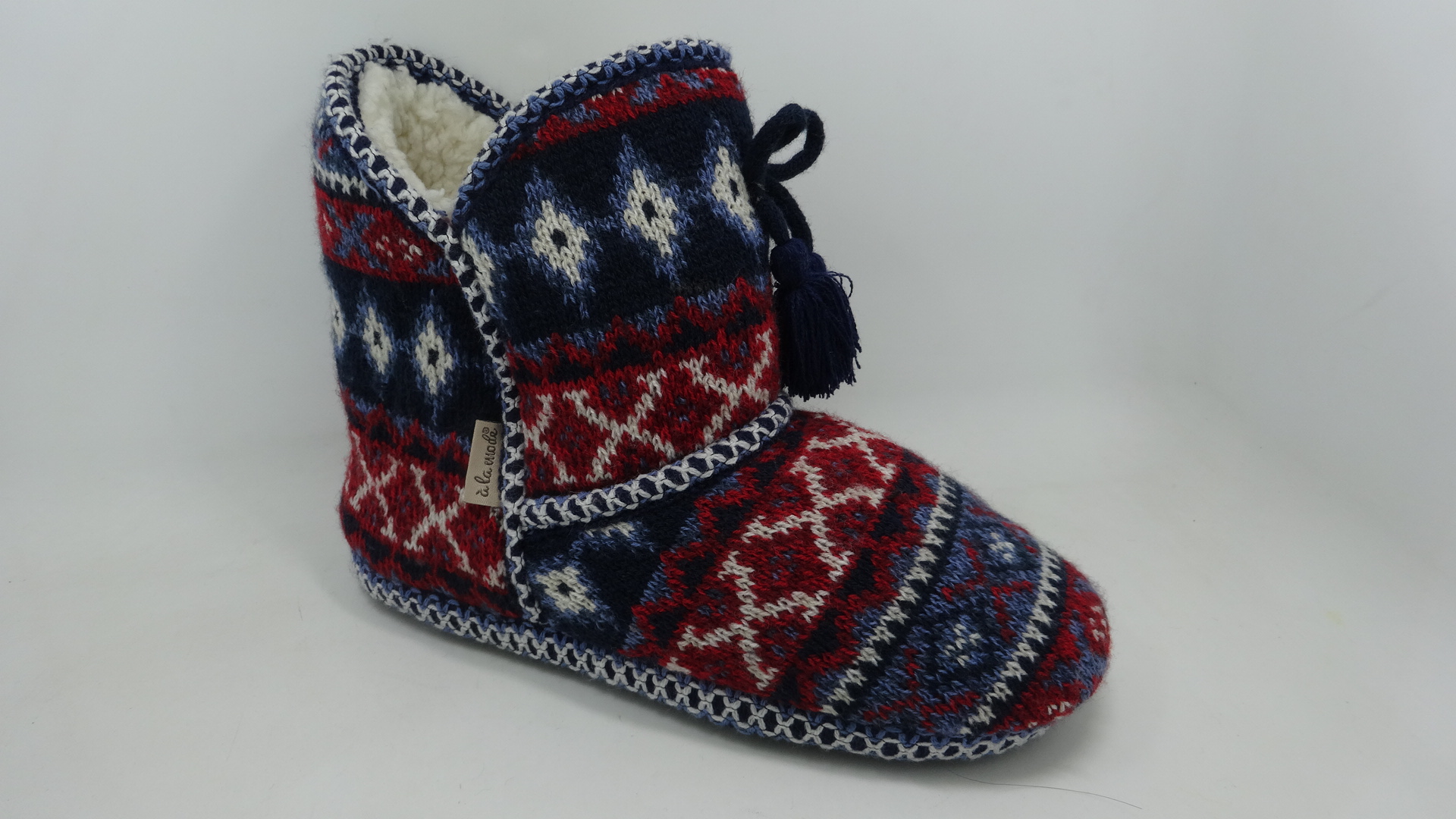 Women's Girls' Knitted Warm Indoor Booties Slipper Boots