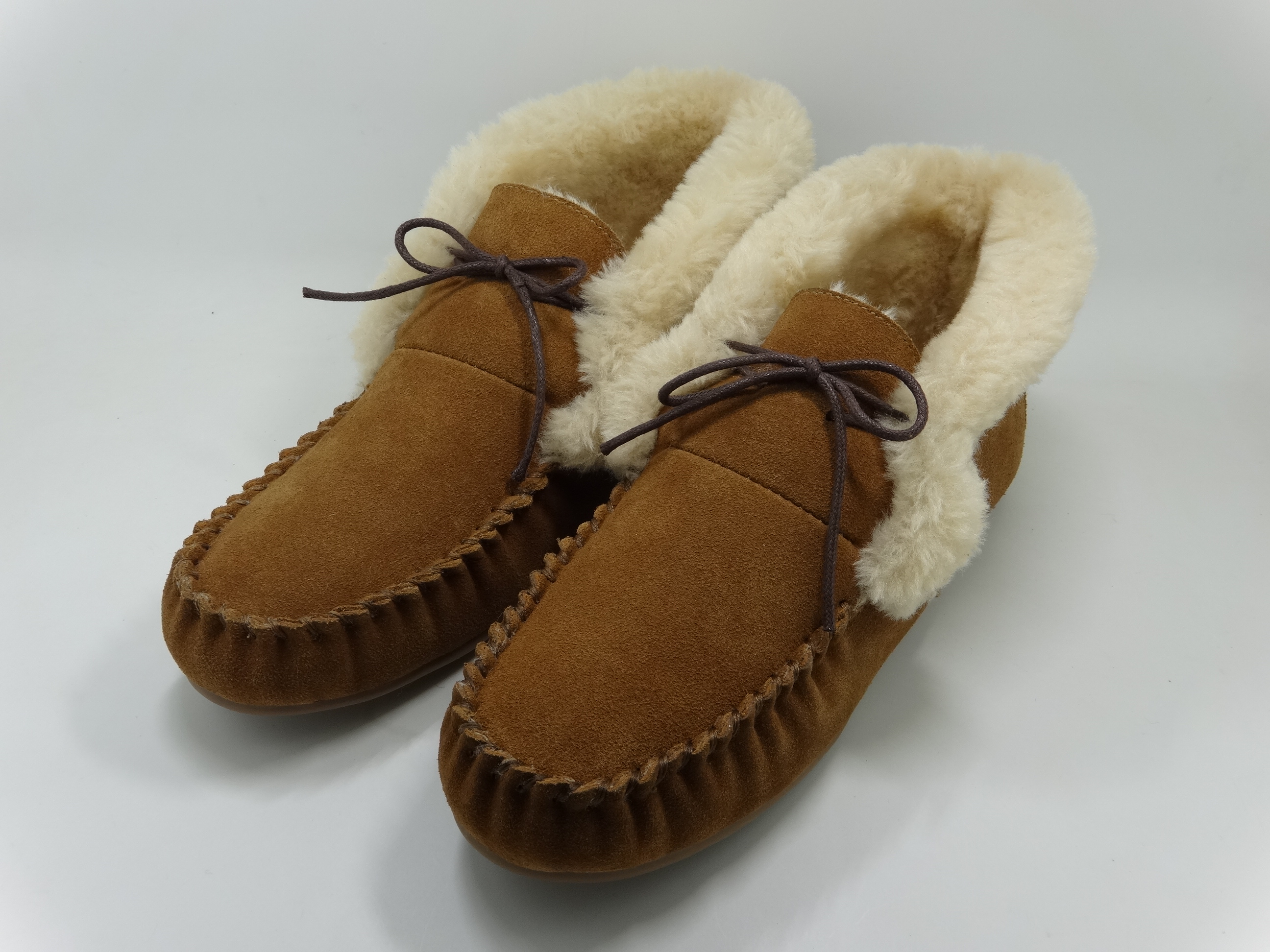 Women's Moccasin Slippers with Bow