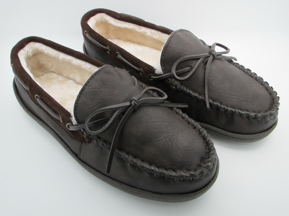 Men's Moccasin Slippers Slip Into Shoes