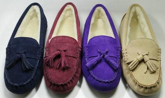 Women's Ladies' Girls' Moccasin Slippers Indoor&Outdoor Shoes