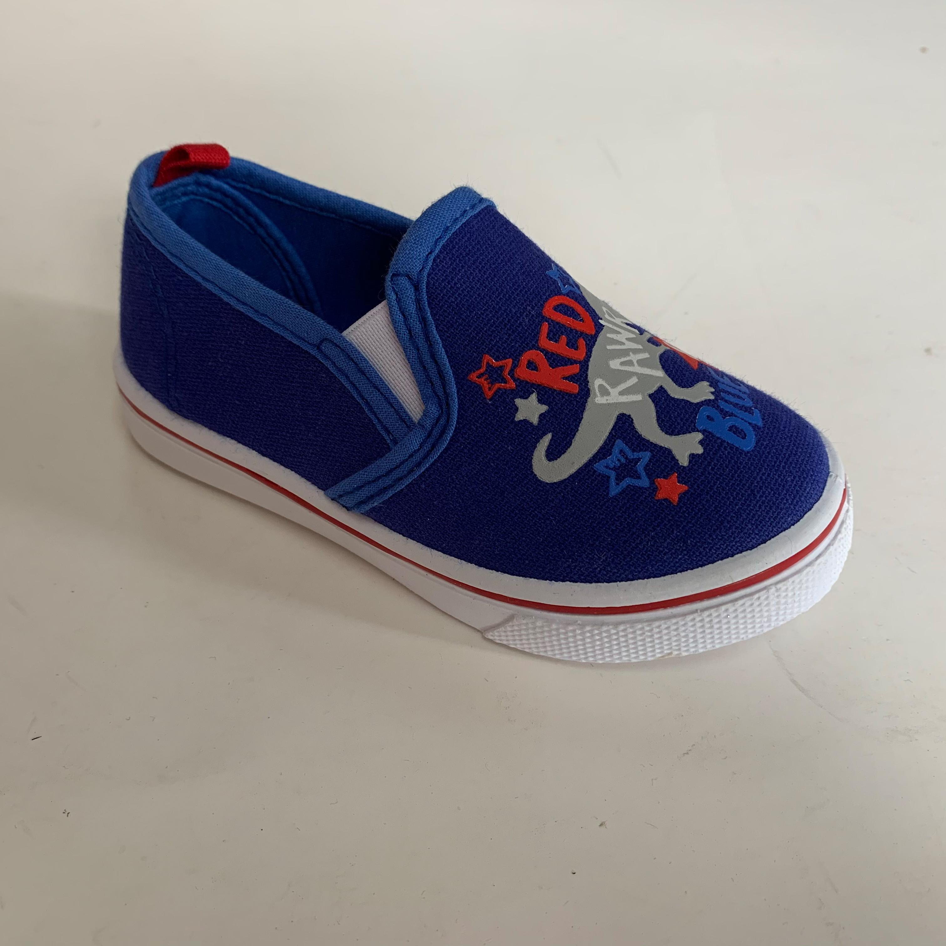 Kids' Unisex-Child Dual Elastic Casual Shoe Sneaker Dinosaur Printed  Slip On Shoes