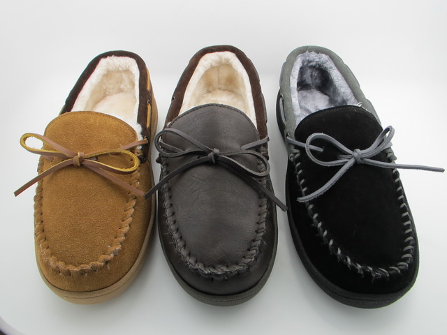 Men's Moccasin Shoes Cozy Slippers 
