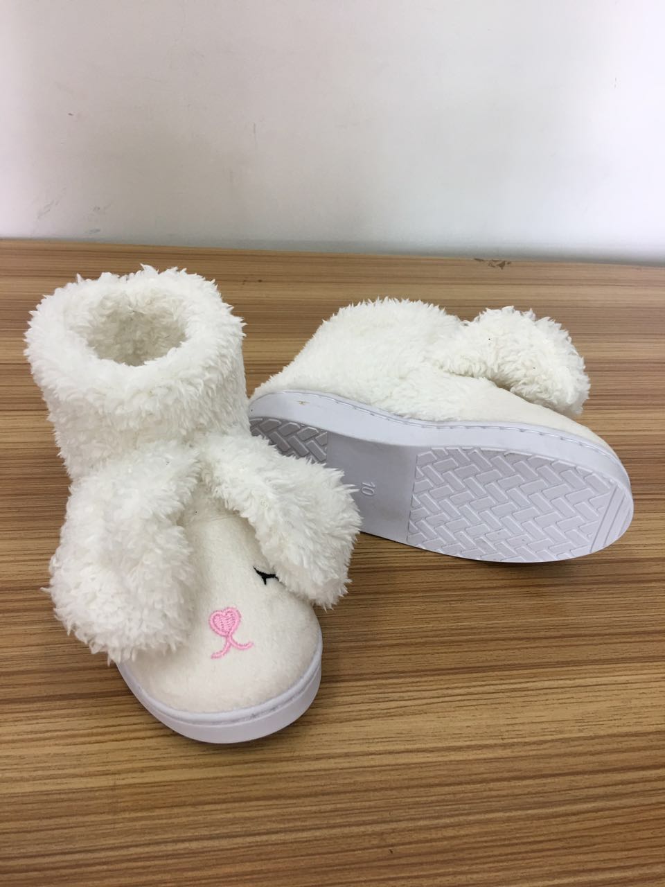 Girl's Bunny Boots Slip On Indoor Shoes