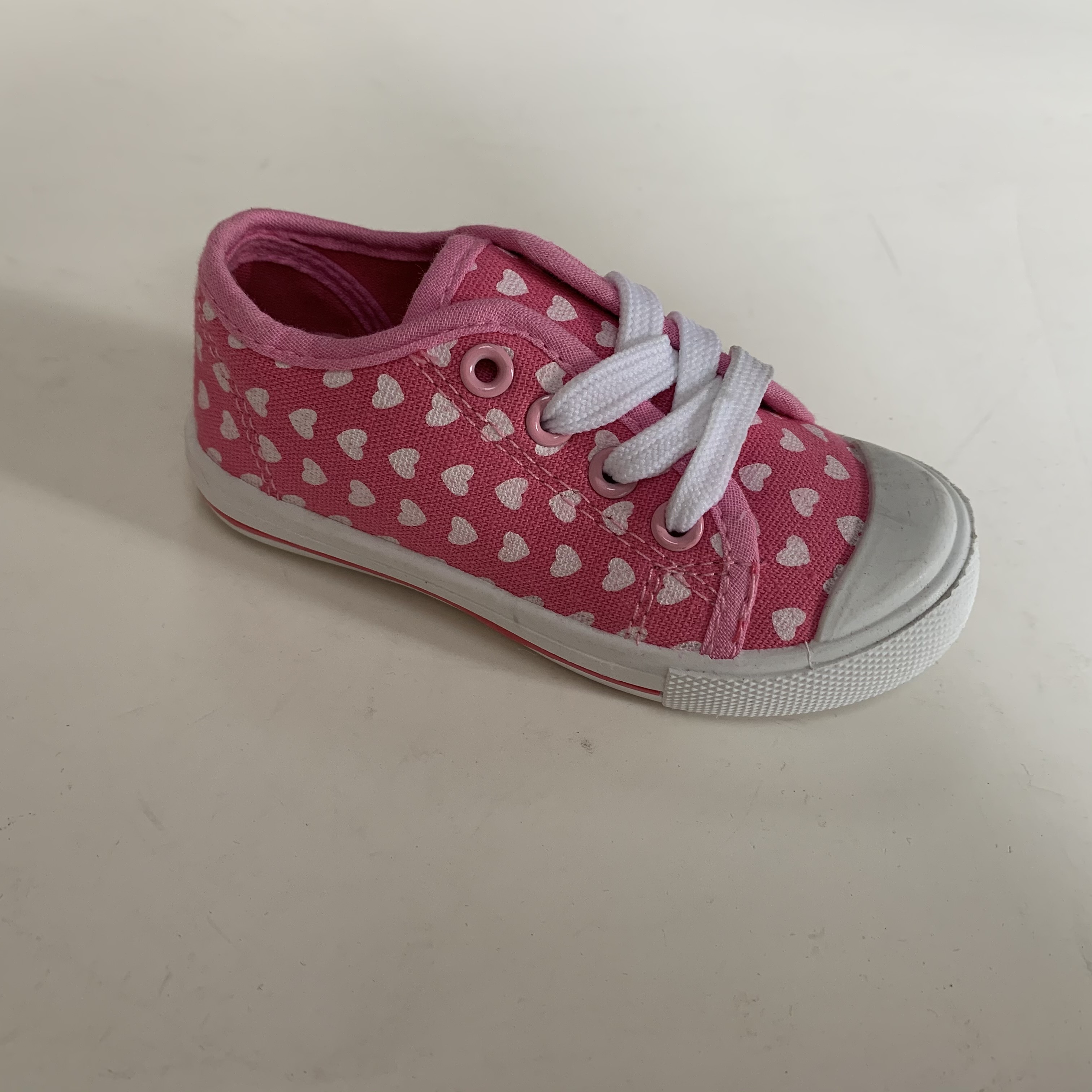 Little Kids'  Casual Lace Up Shoes With Lovely Heart Printed 