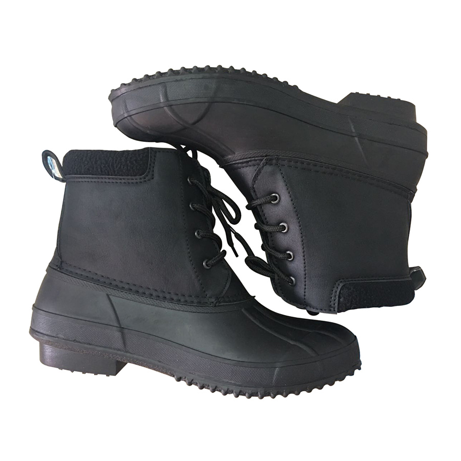  Women's Waterproof Ankle Boots Low Heel Lace Up Work Boots  