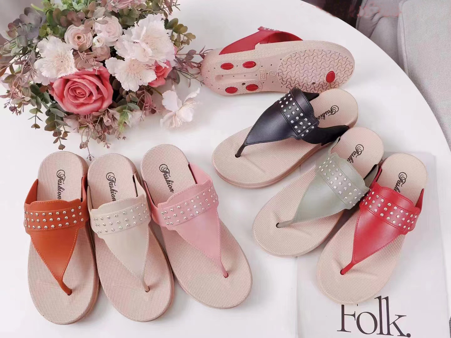 Women's Girls' Flip Flop Slide Sandals 