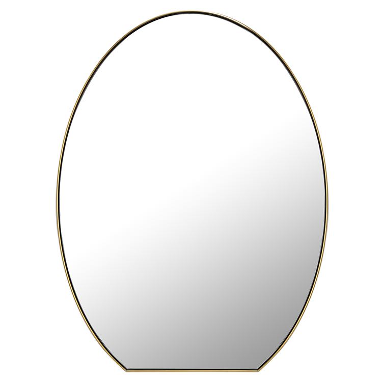 Egg Oval Metal Frame Mirror Chinese manufacturer factory