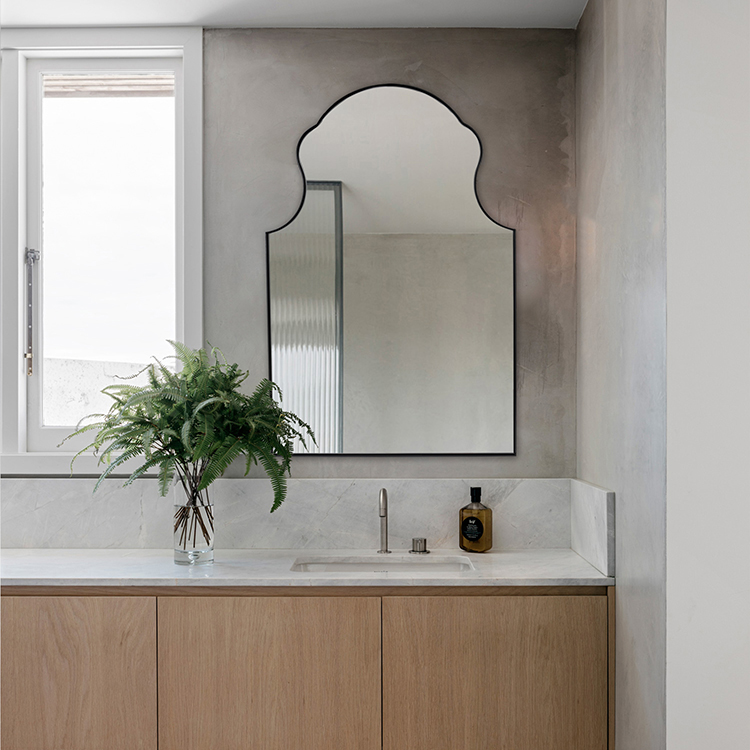Modern Metal Frame Washbasin Mirror for Bathroom Rooms