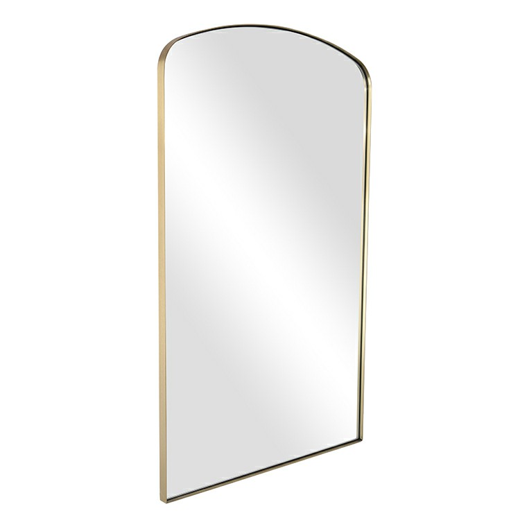 Hot-Selling Regular  Arched Bathroom Mirror Manufacturer  Stainless Steel/Iron Frame  Black Gold Silver Mirror