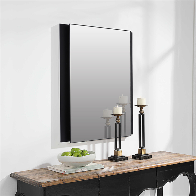 Rectangular Iron Frame Led Mirror Can Be Customized