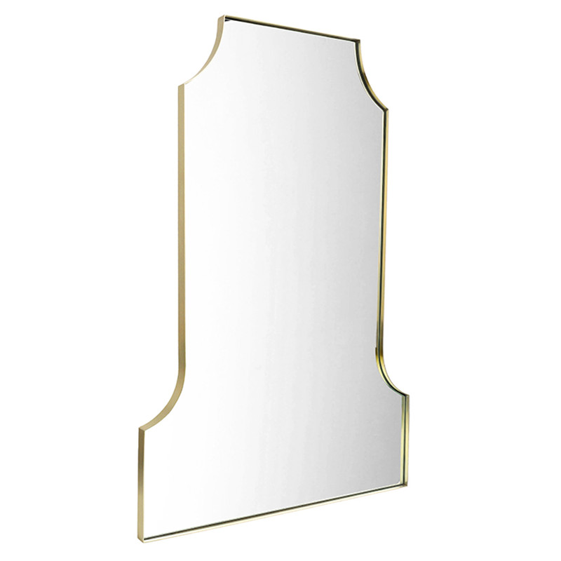 2023 New Irregular Shaped Metal Frame Bathroom Mirror with HD Silver Mirror