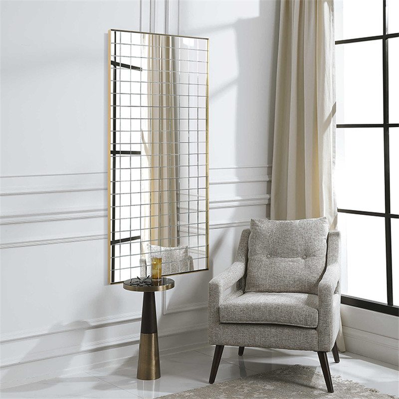 Stylish and Spacious Floor Mirror for Any Living Space