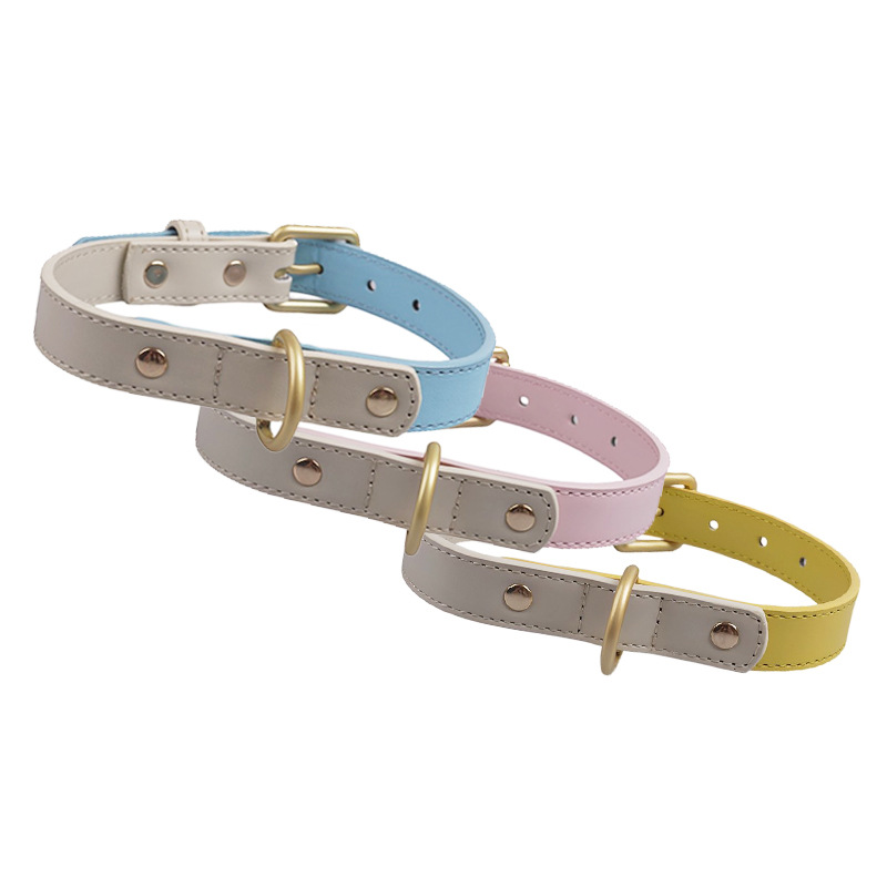 LBD Leather Pet Collar And Leash Set Available For Dogs