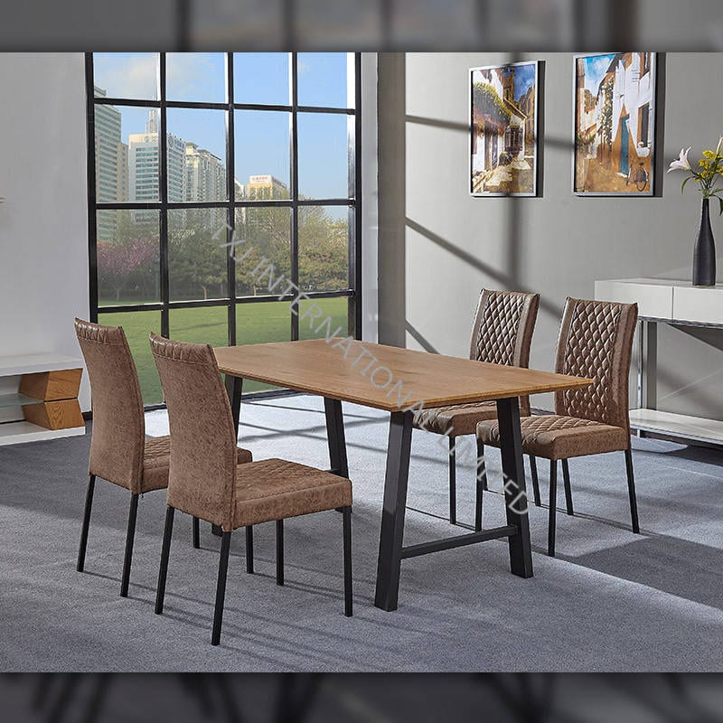 TD-1751 MDF Dining Table, Recangular shape oak color