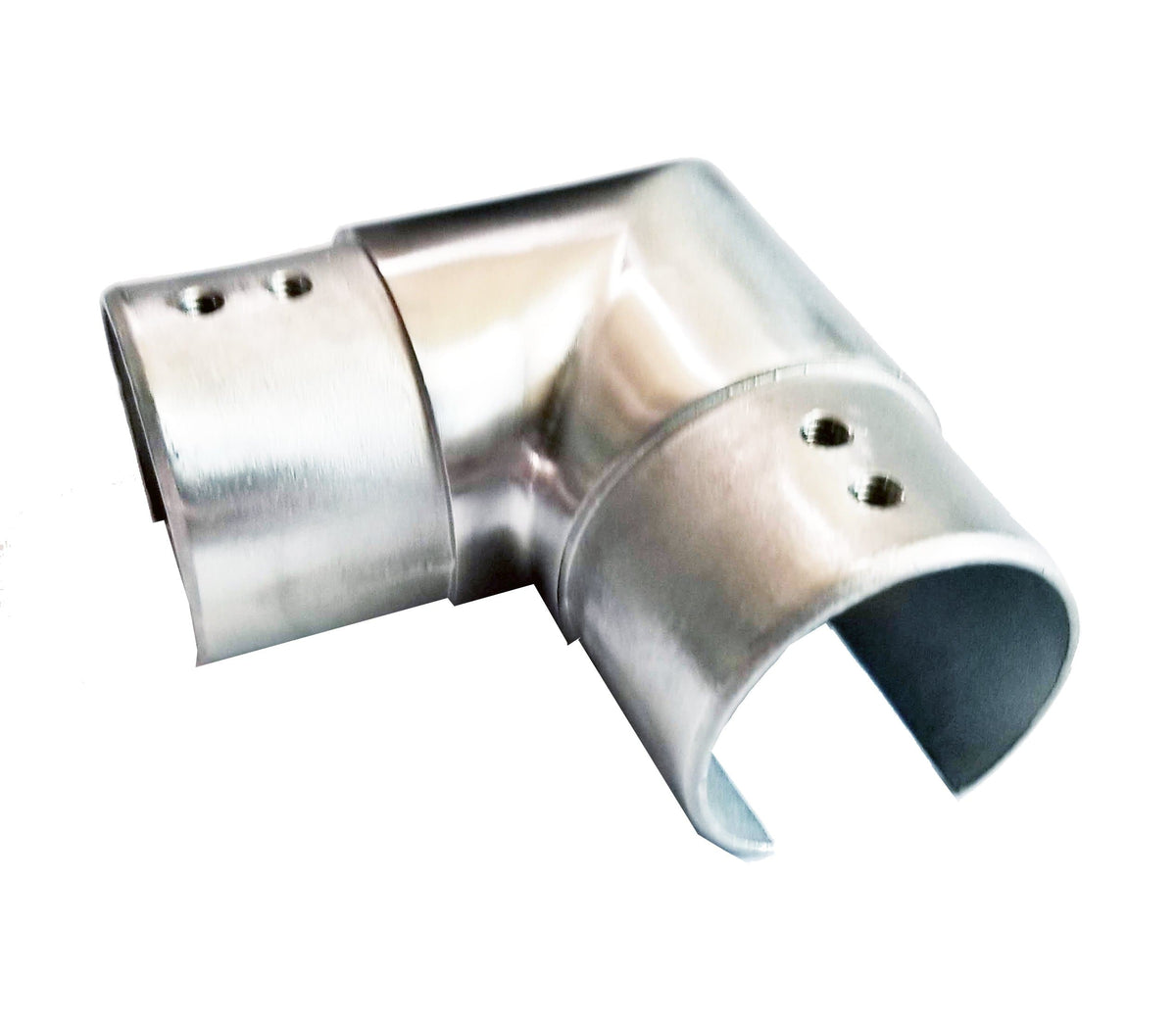 Slimline square slot tube cap rail - Brushed stainless steel Vancouver Glazing Hardware
