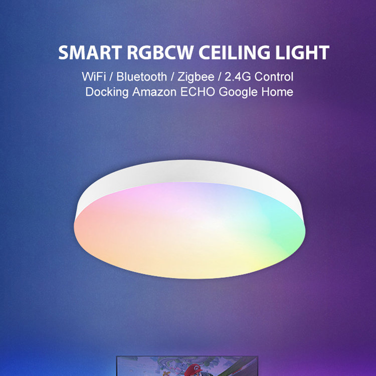 VACE Rgbww Wifi Bluetooth Music 24W Rgb Remote Control Smart Rgbcw Led Ceiling Lights by TUYA