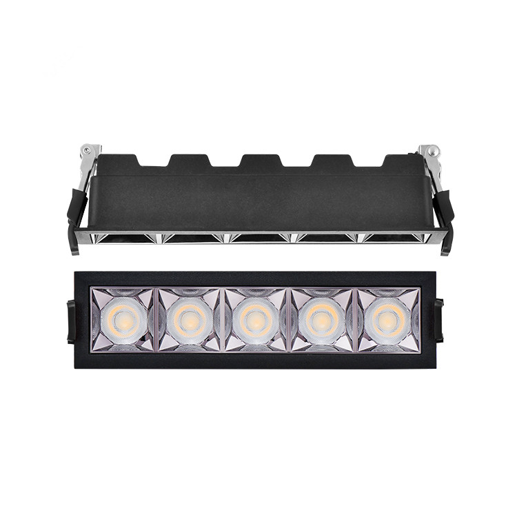CE Linear Spotlights Wholesales Die-casting LED 15/20/30/60W Linear Wall Washer Recessed Grille Light