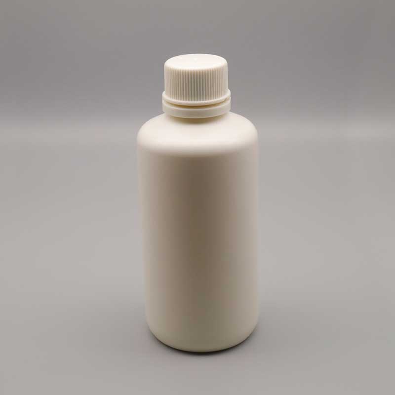 200ml Oral Liquide PE White Round Liquid Bottle with Scale Packing Bottle With Screw Lid